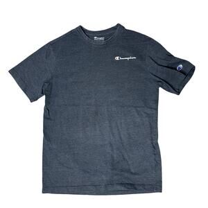 CHAMPION HEAVY TEE GREY GRAY HEATHER LOGO M MEDIUM CLASSIC SHIRT